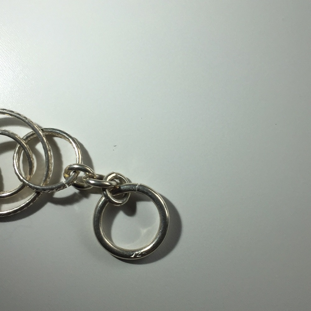 Sterling Silver Unique Multi Loop Bracelet - image 3